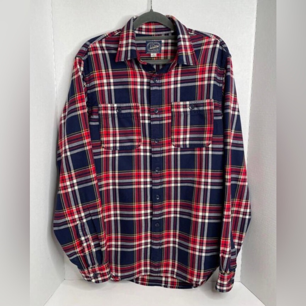 Vintage J Crew Plaid Long Sleeve Button Down Shirt Women’s Small